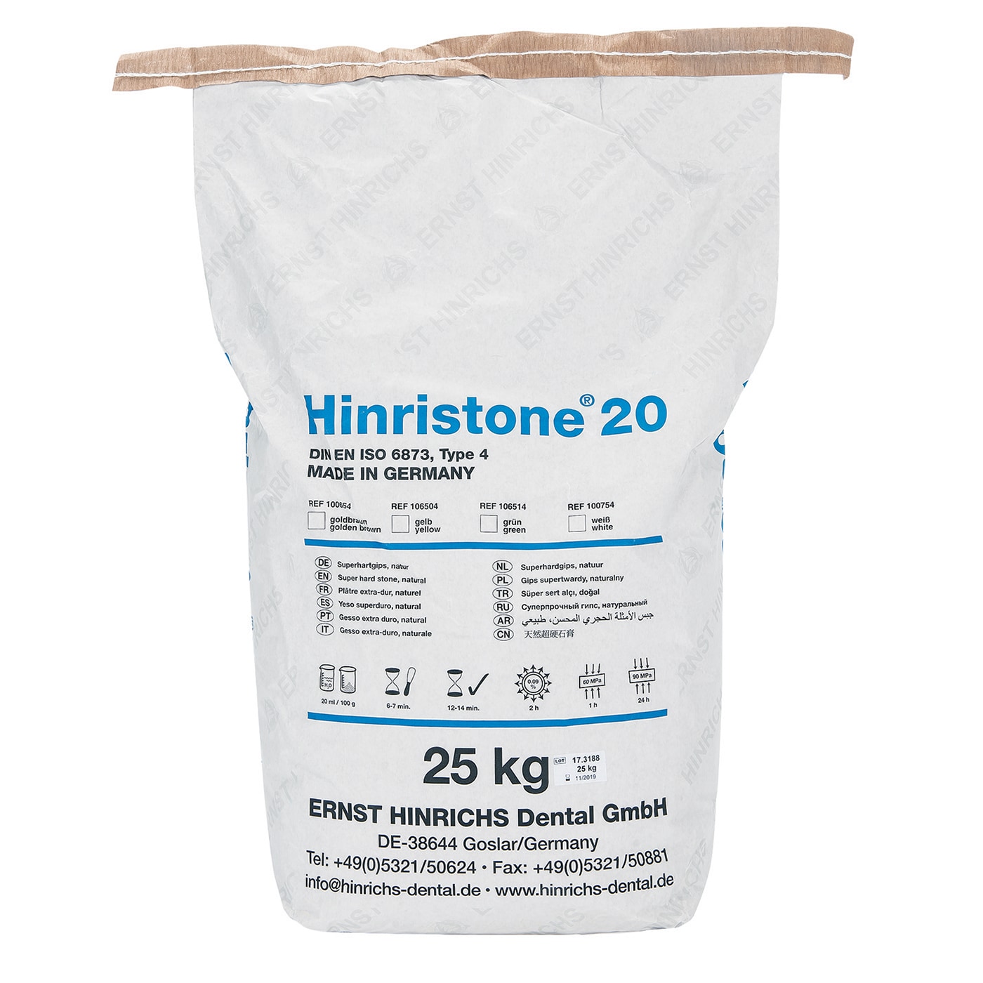 Hinristone 20 goldbrown 25kg