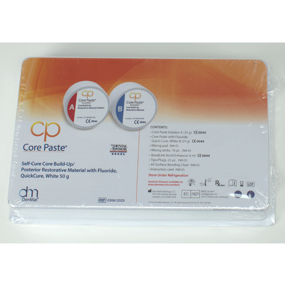 Core Paste White Q/C Fluoride Kit 2x25g