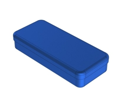 Aluminium Box blå 17x7x3cm