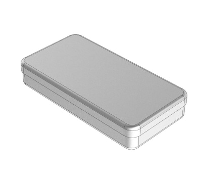 Aluminium Box silver 18x9x3cm