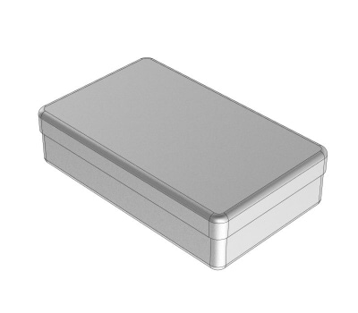 Aluminium Box silver 25x15x6cm
