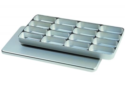 Aluminium Box Compartment 21x10x1,5cm