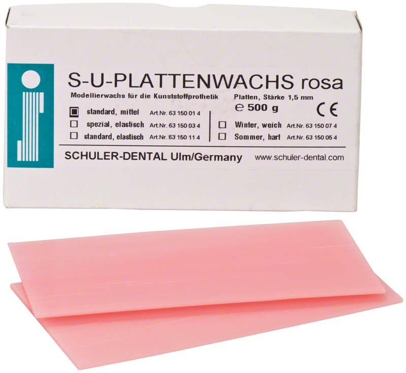 Plattvax rosa standard medium 500g
