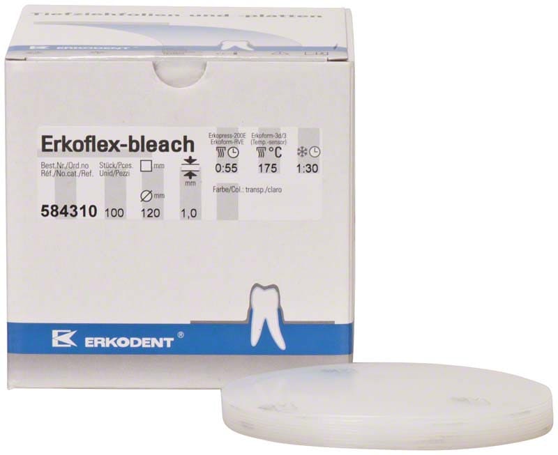 Erkoflex-bleach 1,0mm ø120mm transpa 100st