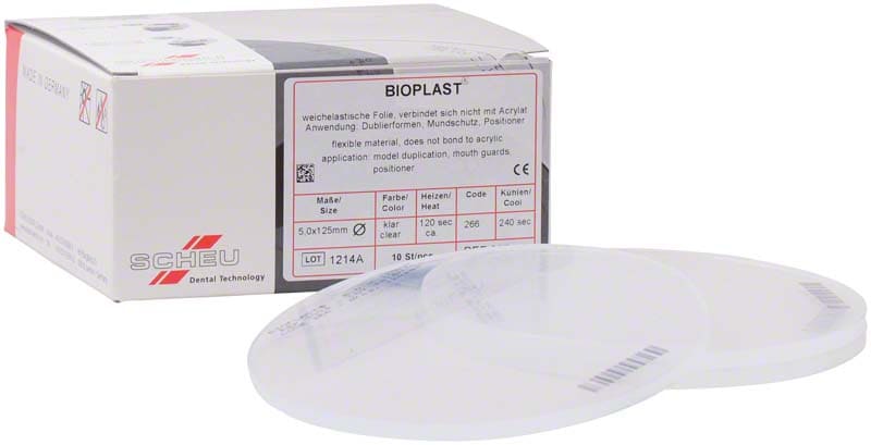 Bioplast 5,0x125mm rund klar 10st