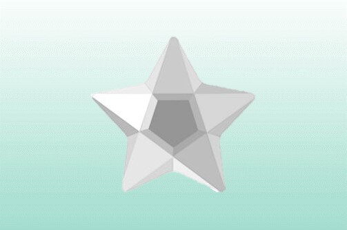 Tandsmycke Dental Diamond Stjärna vit 3st