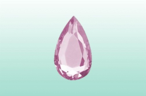 Tandsmycke Dental Diamond Droppe rosé