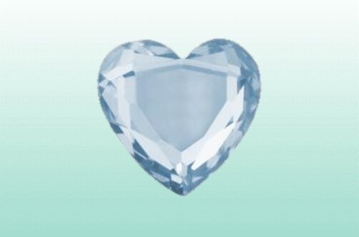 Tandsmycke Dental Diamond Hjärta iceblue