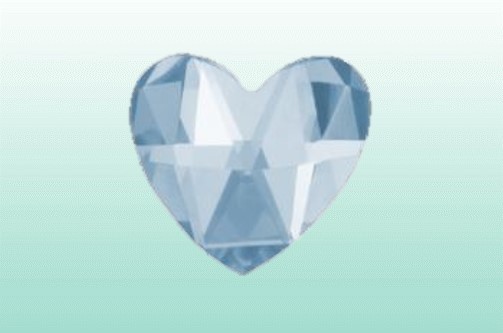 Tandsmycke Dental Diamond Hjärta iceblue