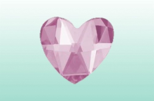 Tandsmycke Dental Diamond Hjärta rosé