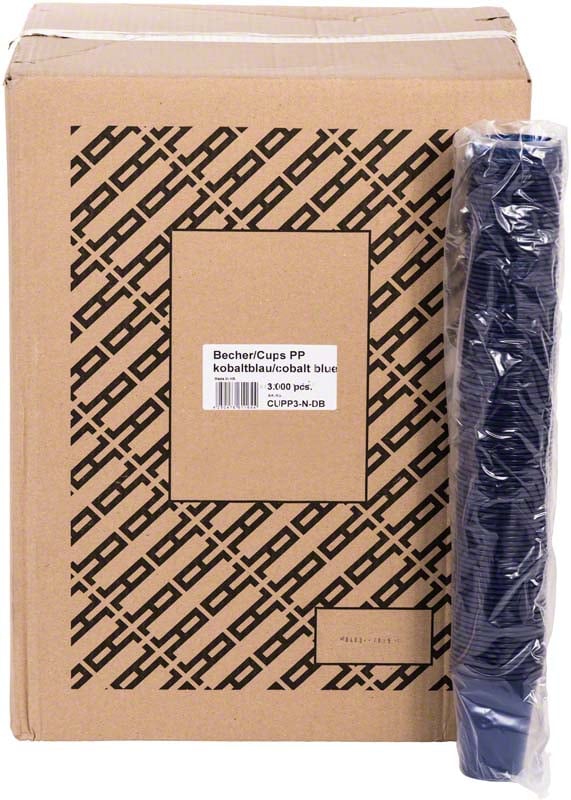 Plastbägare mörkblå 200ml 30x100st