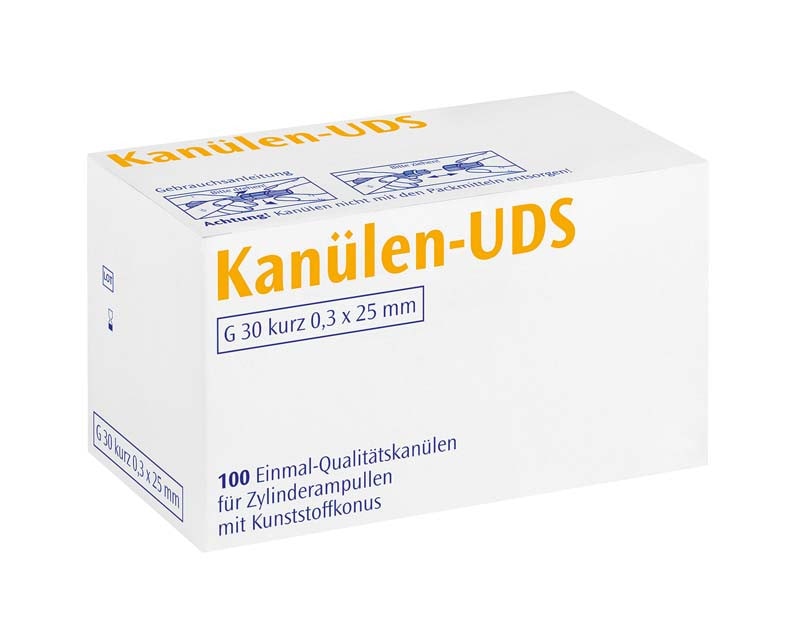 UDS-Kanyl  G30 x-kort 0,3x10 gul 100st