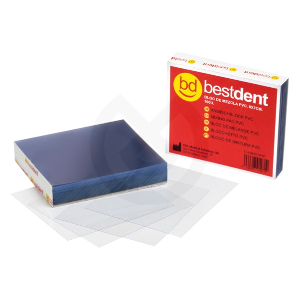 Bestdent Blandningsblock pvcf 8x7cm 100blad