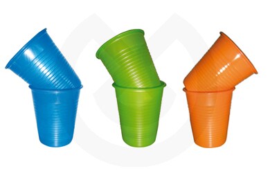 Plastbägare grön 1000st