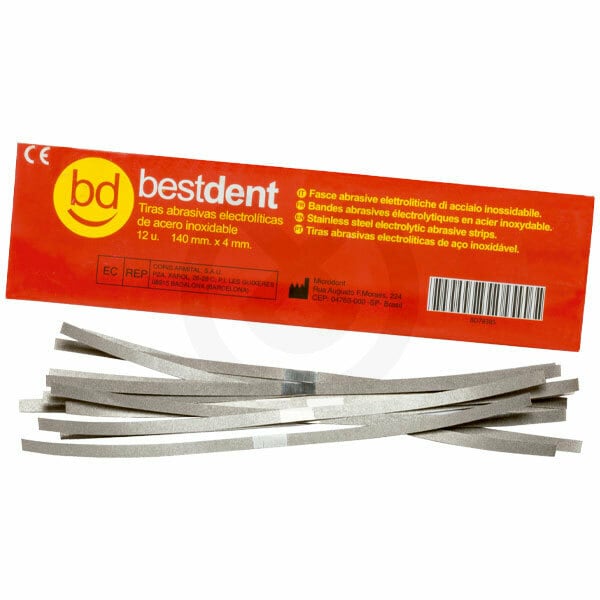 Bestdent stålstrips 140x4mm 12st