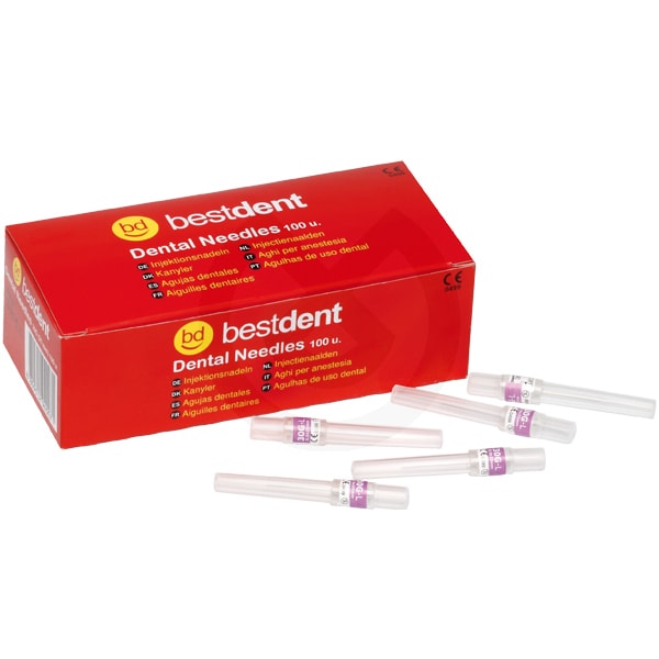 Bestdent Injektionskanyl 30G extra kort 16mm 100st