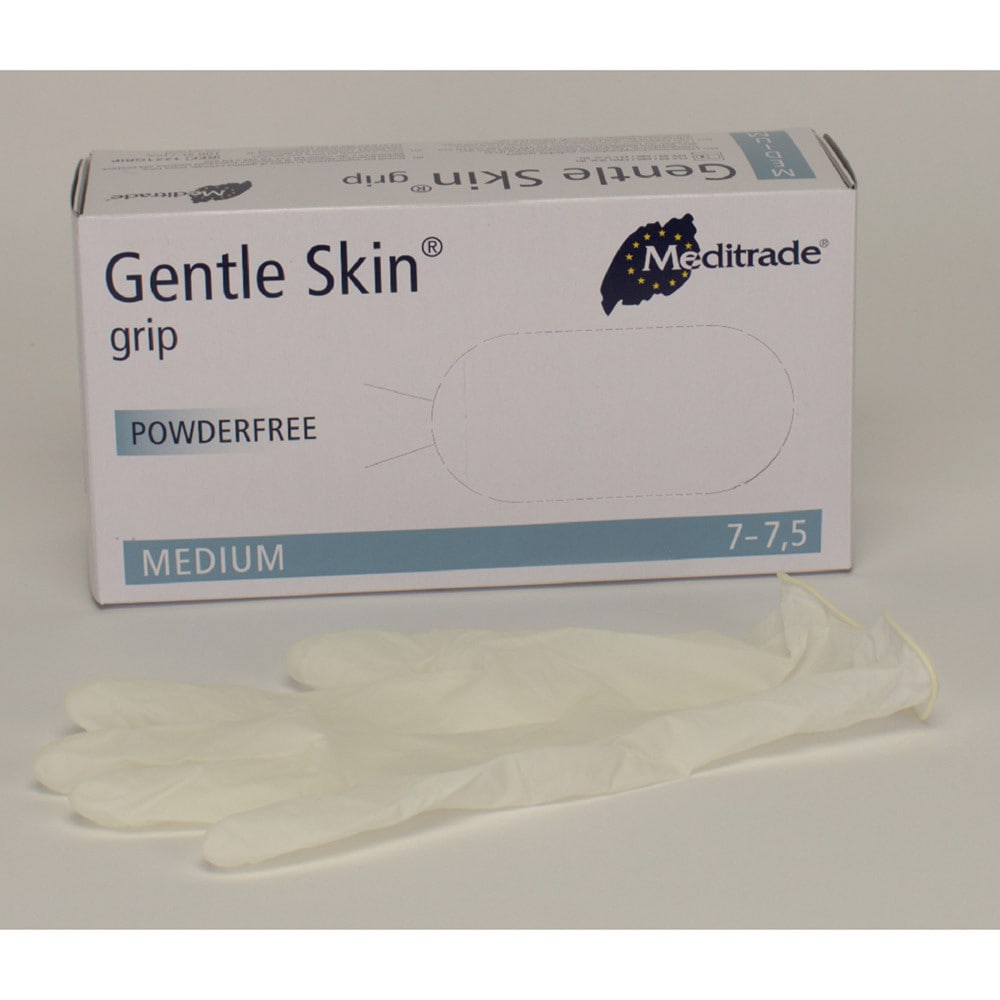 Handske Latex Gentle Skin Grip PF M 100st