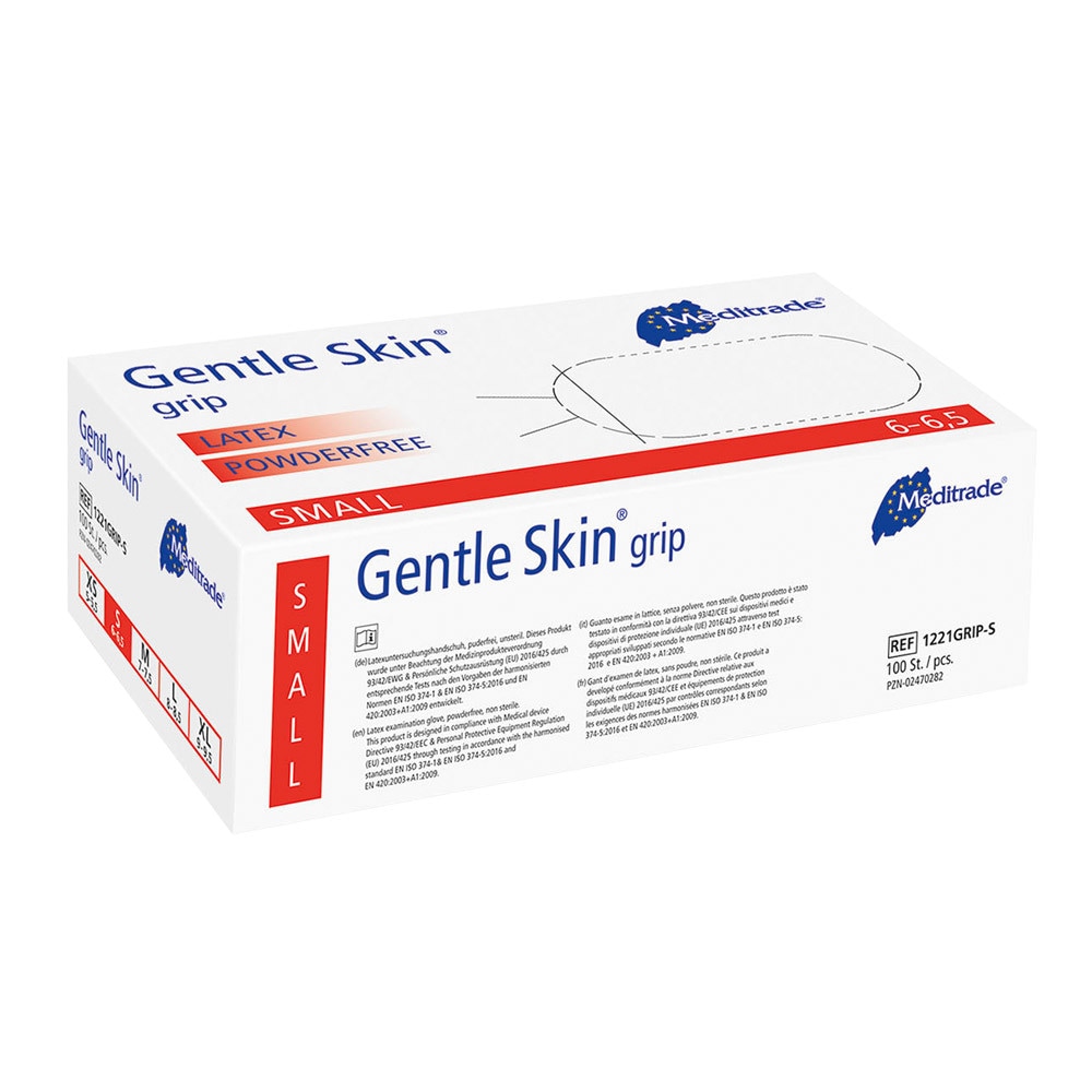 Handske Latex Gentle Skin Grip PF S 100st