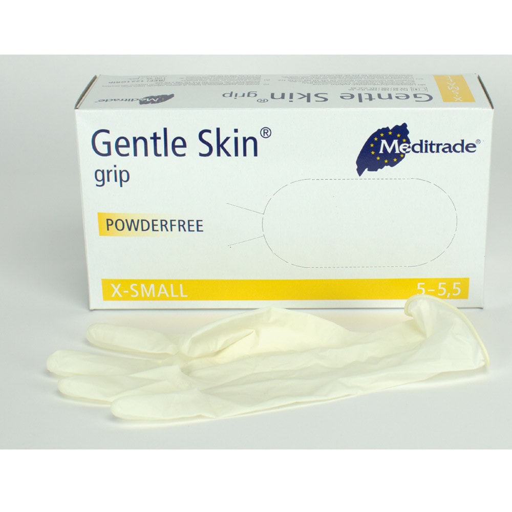 Handske Latex Gentle Skin Grip PF XS 100st