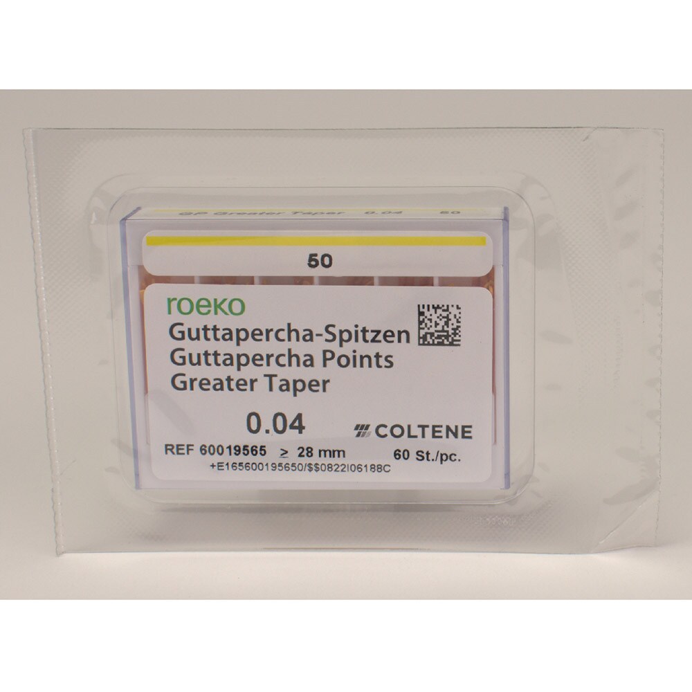 Guttapercha points Greater Taper 4/50 60st