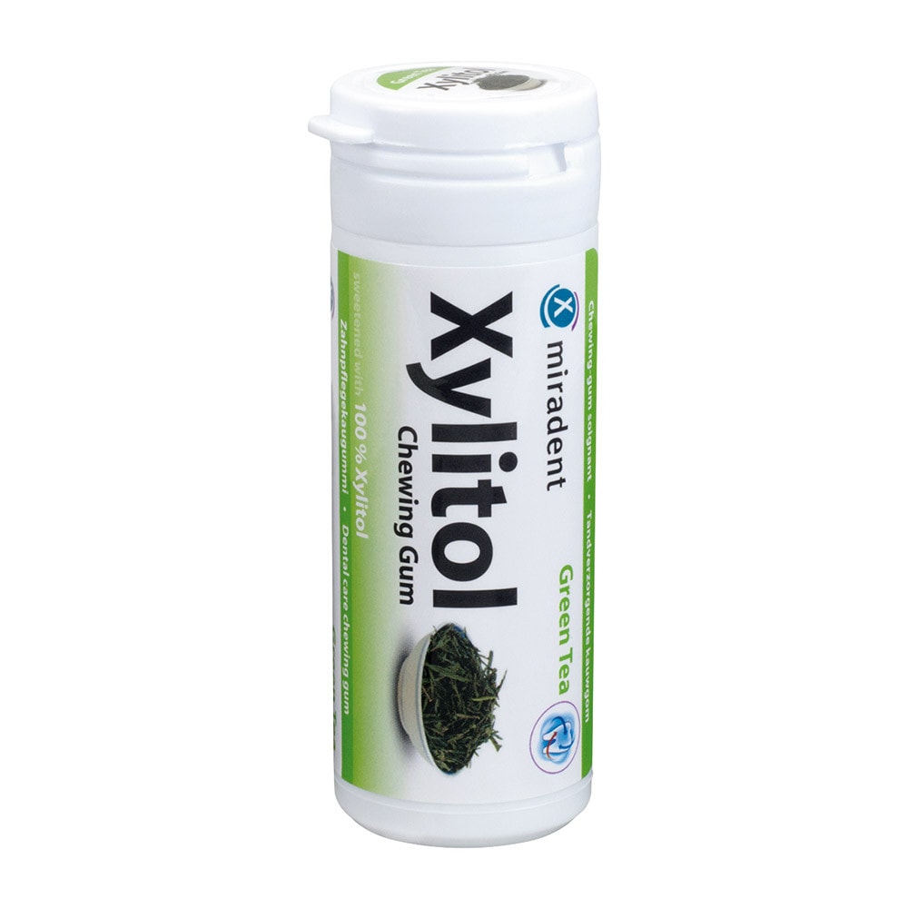 Miradent Xylitol Gum Green Tea 30st - Dentalringen