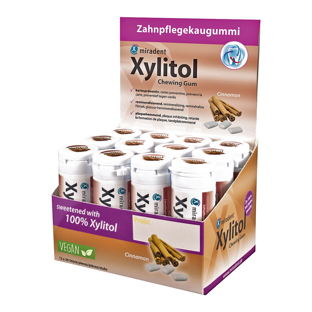 Miradent Xylitol Gum Cinnamon 12x30st