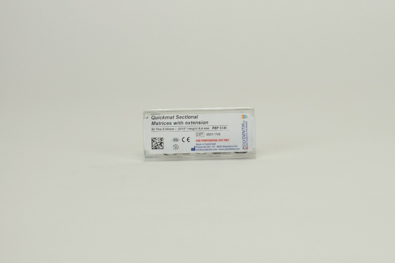 Quickmat Sektionsmatris 0,04/6,4mm Ext. 50st