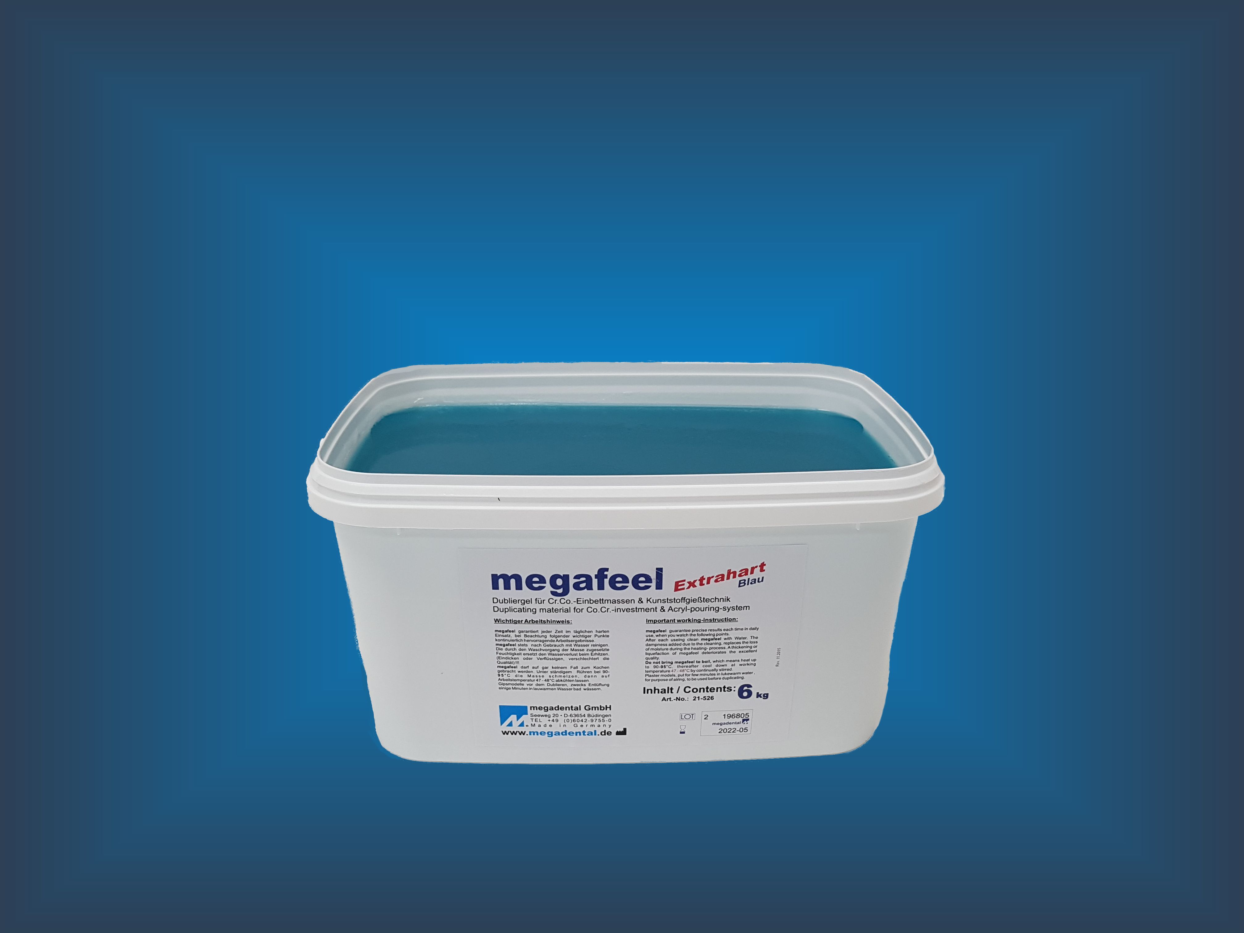 Megafeel extrahart dupliceringsgel 6kg