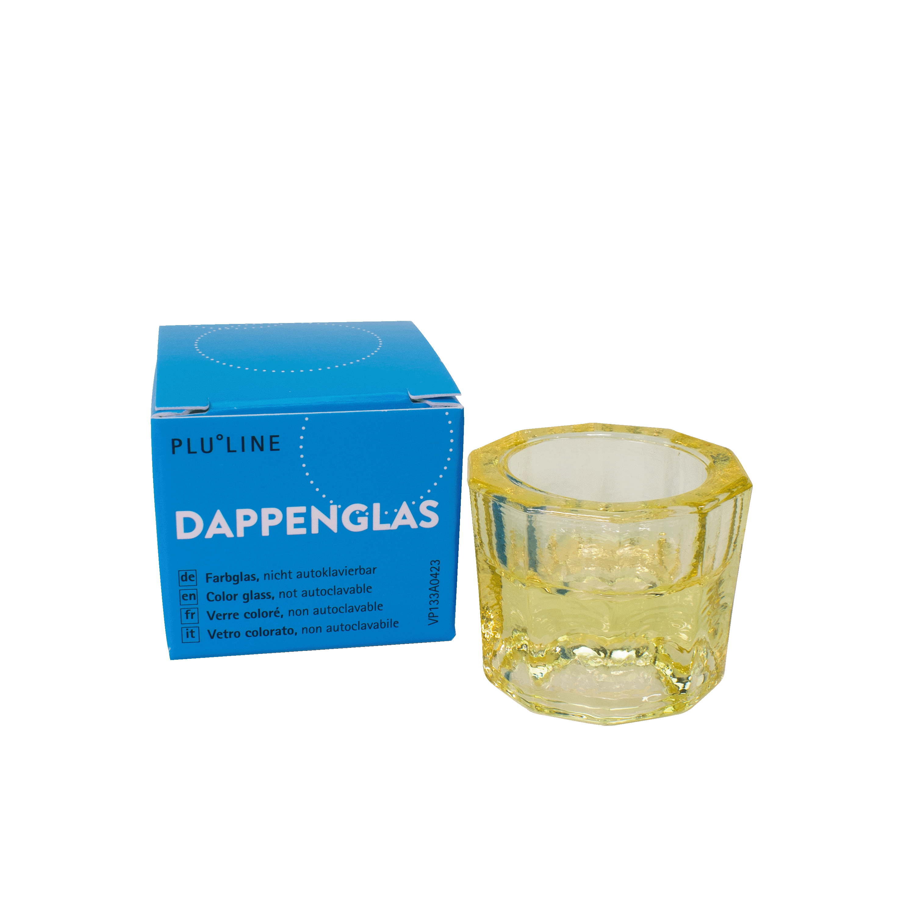 PLULINE DAPPENGLAS gul