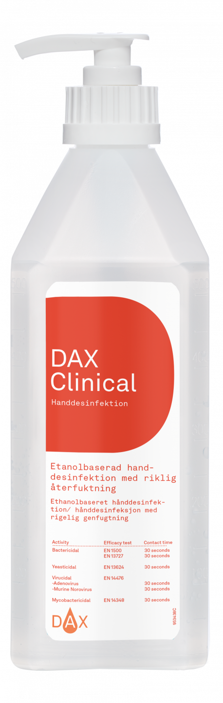 DAX Clinical Handdesinfektion 600ml med pump