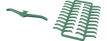 Preformed clasps, premolar clasps PK, green, standard