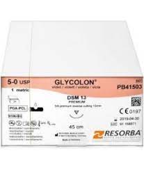 Sutur Glycolon 5/0 violett DSM13 24st