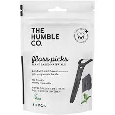 Humble Floss picks charcoal 50st
