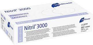 Handske Nitril 3000 vit M 100st