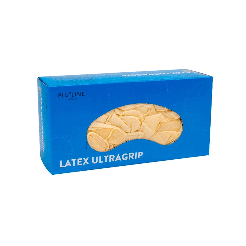 Handske Latex Ultragrip XL Pluline PF 100st