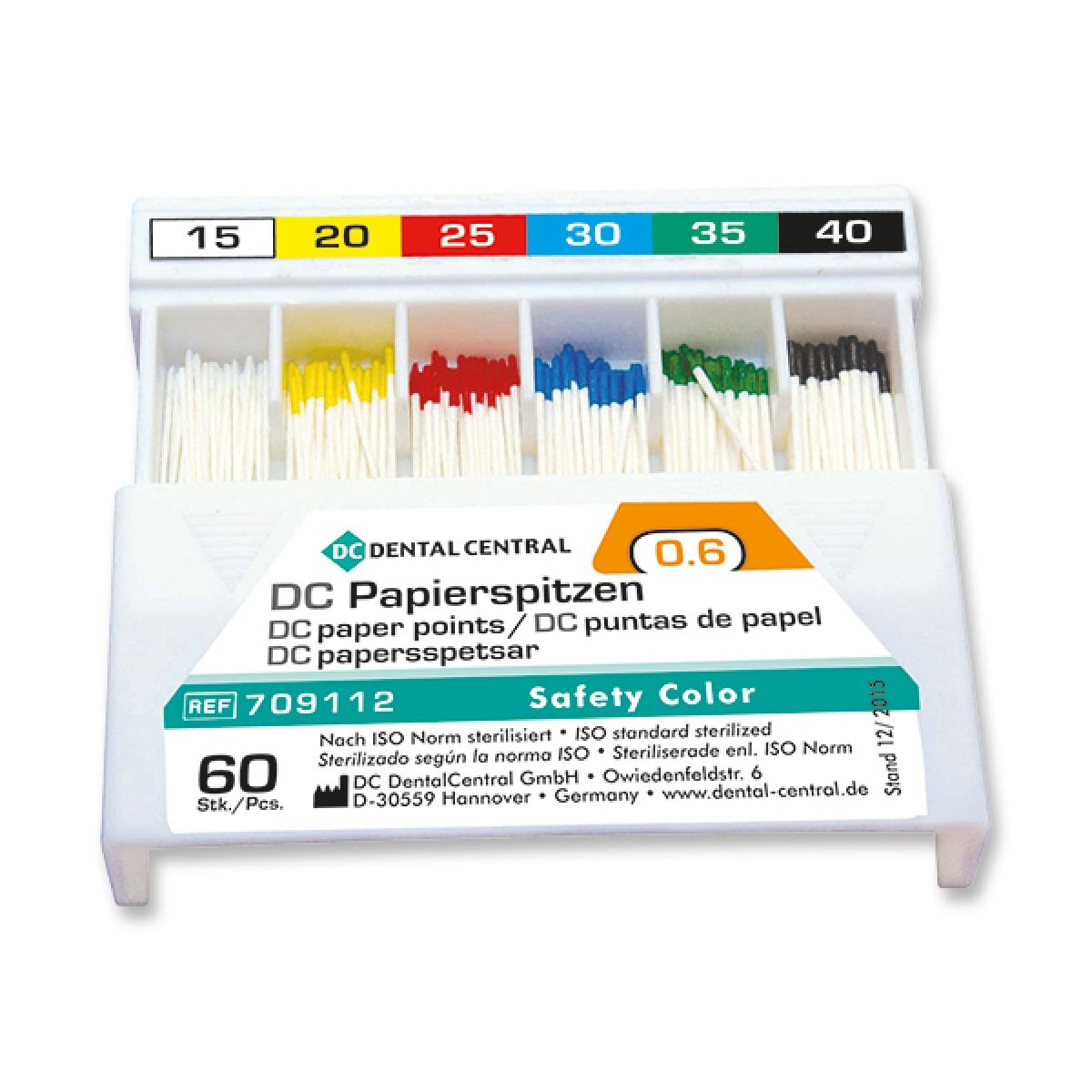DC Pappersspets .06 ISO 15-40 Safety Color 60st