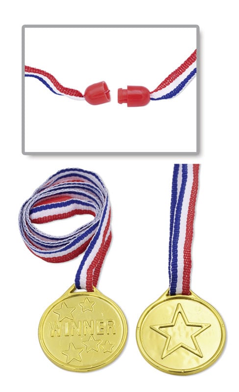 Leksaker Miratoi Guld medalj plast 50st