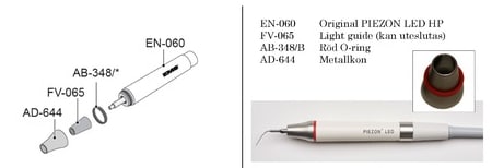 EMS Light Guides Piezon Handstycke 4st