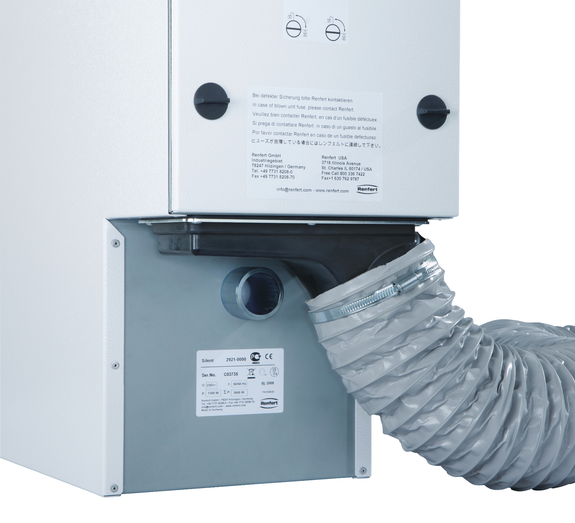 Adapter för extern frånluftskanal SILENT TS / TS2