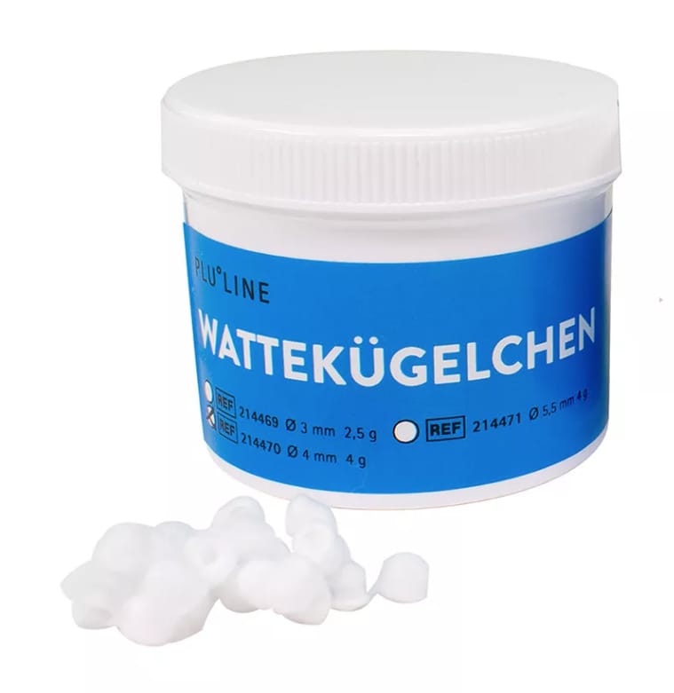 Bomullspellets PluLine Ø 4mm 2,5g