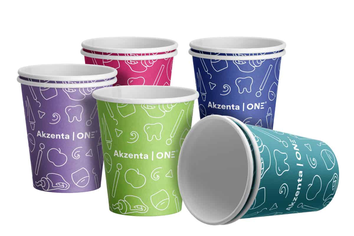 Akzenta ONE Pappersbägare 200ml Mixed 20x50st