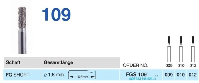 Fg Diamantborr FGs 109 010