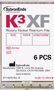 K3 XF NiTi File 25mm G-Pack