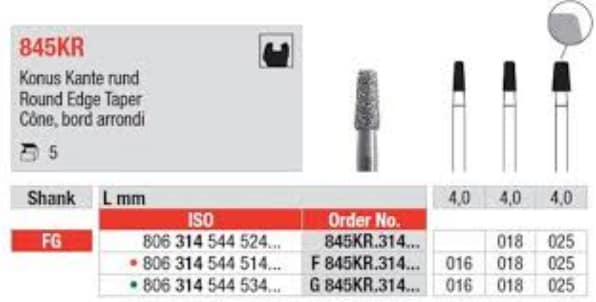 FG Diamantborr 845KR.018 5st