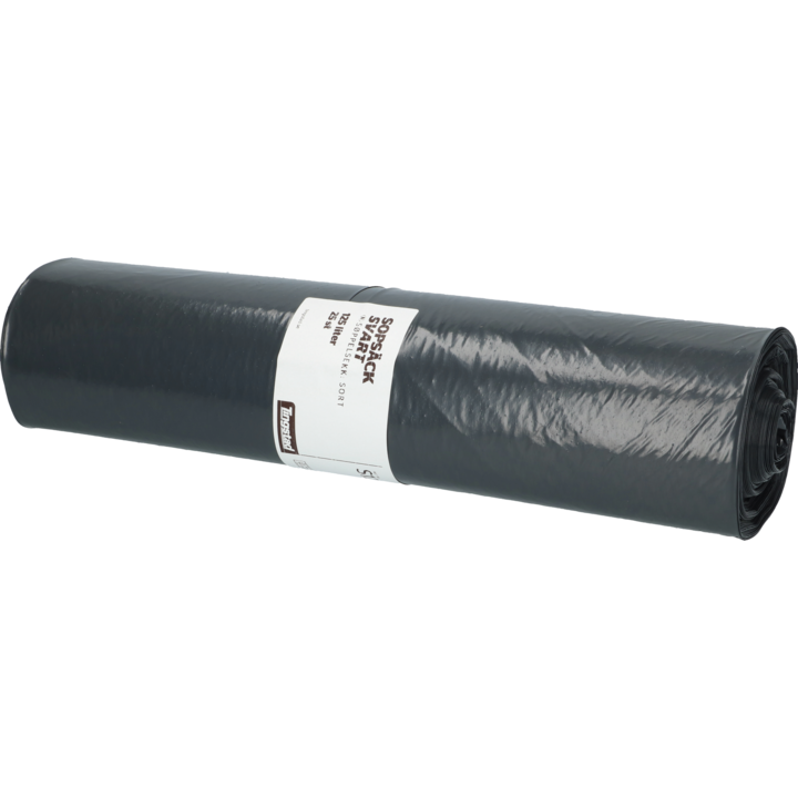 Avfallspåse 125L svart 6x25st