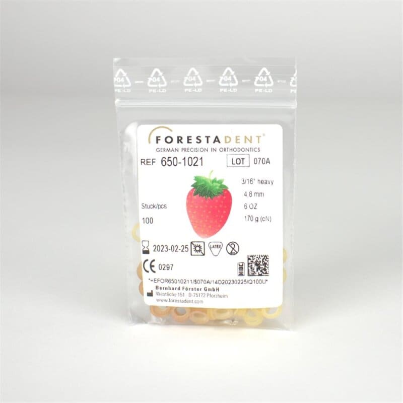 Gummiband Latex Elastic Heavy Jordgubb 1000st